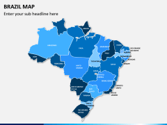 Brazil map PPT slide 16