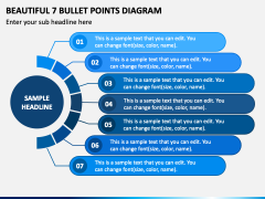 Beautiful 7 Bullet Points Diagram PPT Slide 2