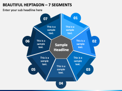 Beautiful Heptagon - 7 Segments PPT Slide 2