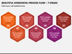 Beautiful Horizontal Process Flow - 7 Stages PPT Slide 1