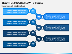 Beautiful Process Flow - 7 Stages PPT Slide 2