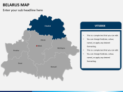 Belarus map PPT slide 10