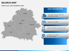 Belarus map PPT slide 12