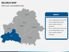 Belarus map PPT slide 8