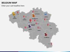 Belgium map PPT slide 5