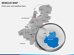 Benelux map PPT slide 16