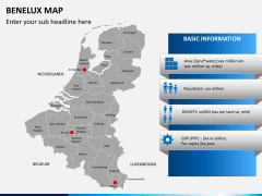 Benelux map PPT slide 4