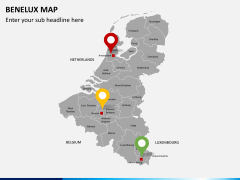 Benelux map PPT slide 7