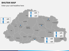 Bhutan map PPT slide 16