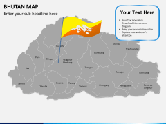Bhutan map PPT slide 18