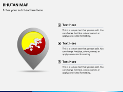 Bhutan map PPT slide 20