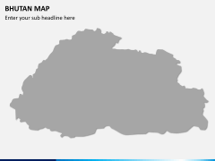 Bhutan map PPT slide 7