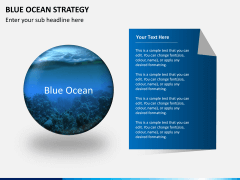 Blue ocean strategy PPT slide 1
