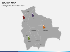 Bolivia map PPT slide 4