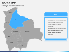 Bolivia map PPT slide 7
