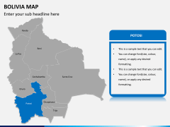 Bolivia map PPT slide 8