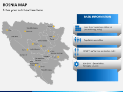 Bosnia map PPT slide 13