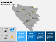 Bosnia map PPT slide 17