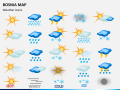 Bosnia map PPT slide 22