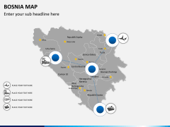 Bosnia map PPT slide 6