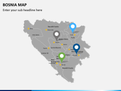 Bosnia map PPT slide 7