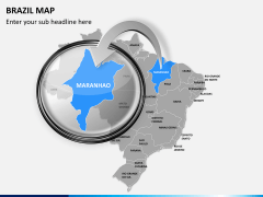 Brazil map PPT slide 12