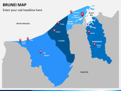 Brunei Map PPT slide 1