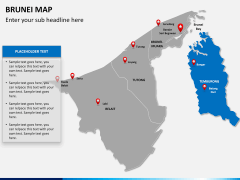 Brunei Map PPT slide 10