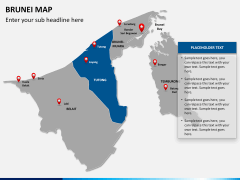 Brunei Map PPT slide 12