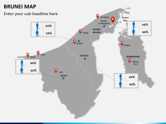 Brunei Map PPT slide 16