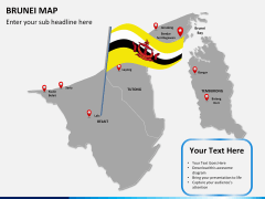 Brunei Map PPT slide 18