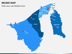 Brunei Map PPT slide 2