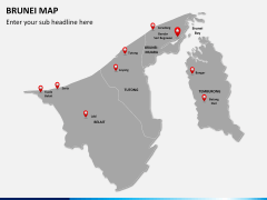 Brunei Map PPT slide 3
