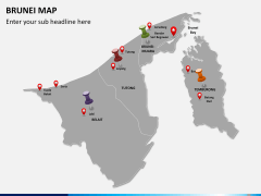 Brunei Map PPT slide 4