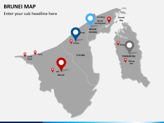 Brunei Map PPT slide 7
