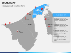 Brunei Map PPT slide 9