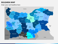 Bulgaria map PPT slide 1