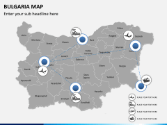 Bulgaria map PPT slide 6