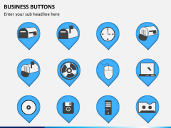Business buttons PPT slide 3
