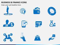 Business and finance icons PPT slide 6