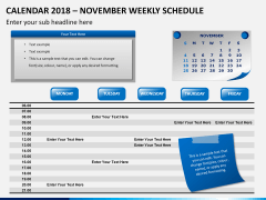 Calendar 2018 Weekly Schedule PPT slide 11