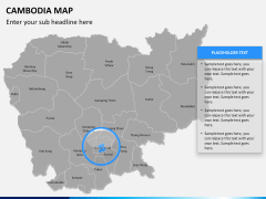 Cambodia map PPT slide 12
