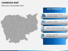 Cambodia map PPT slide 16