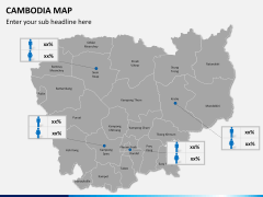 Cambodia map PPT slide 17