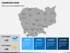 Cambodia map PPT slide 20