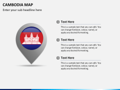 Cambodia map PPT slide 21