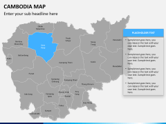 Cambodia map PPT slide 9