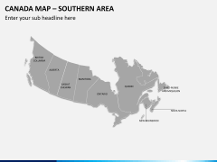 Canada map PPT slide 18