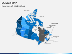 Canada map PPT slide 21