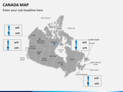 Canada map PPT slide 23